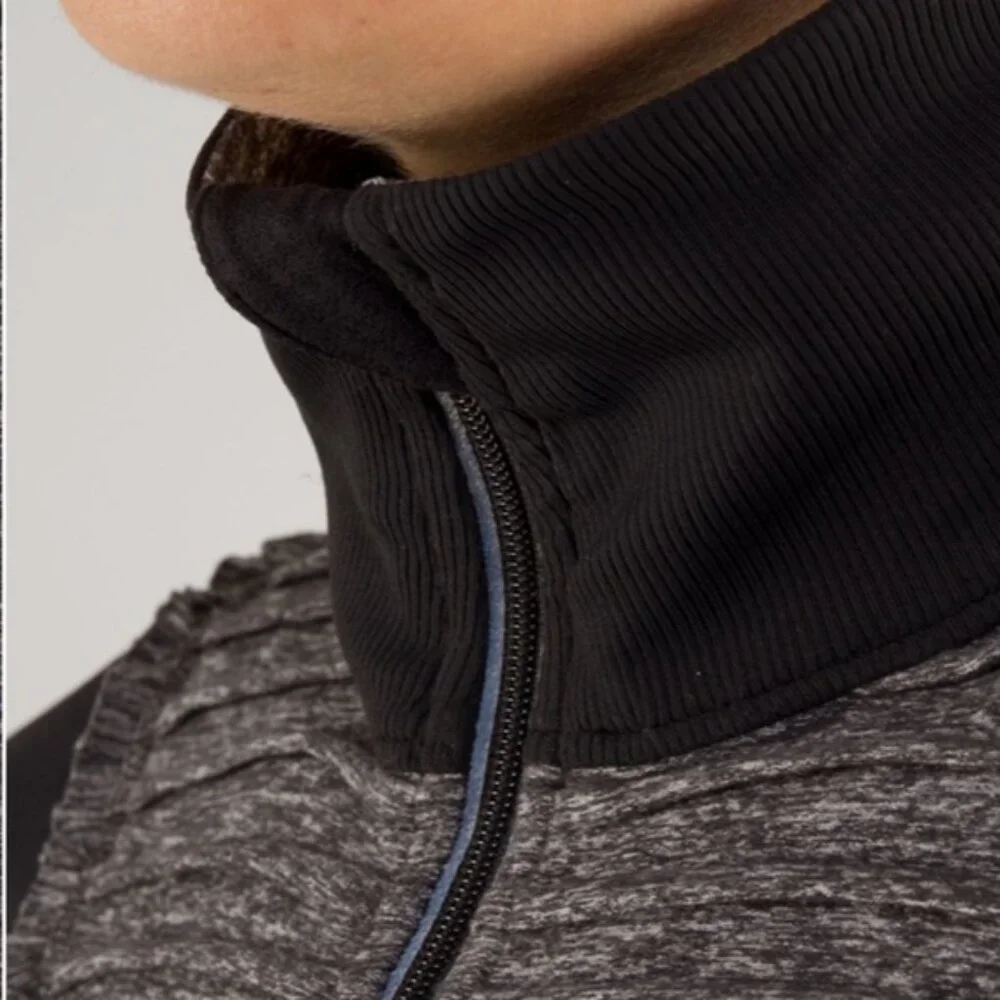 Lululemon Run Your Heart Out Pullover (First Release) Heathered Black - Picture 7 of 16